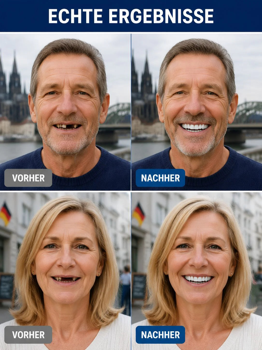 [Verabschieden Sie sich von teuren Zahnarztpraxen] Funktionelles Prothesen-Reparaturset